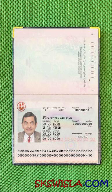 Katar zdjęcie do paszportu pliki PSD, skan i fotografowany obraz